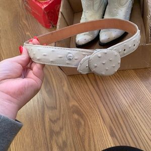 Boys belt in ostrich